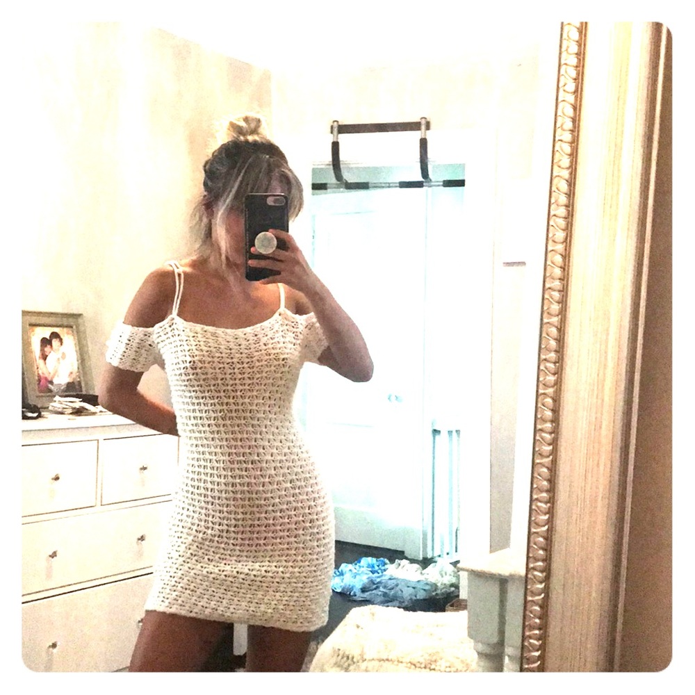 NWT Missguided Crochet bathing suit cover up